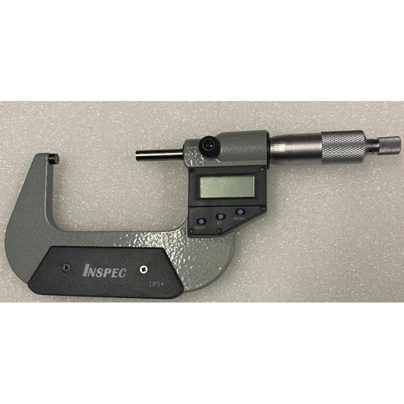 Inspec Digital Micrometer 130-03-414 Range 50-75mm/2-3 Resolution .00005/.001mm