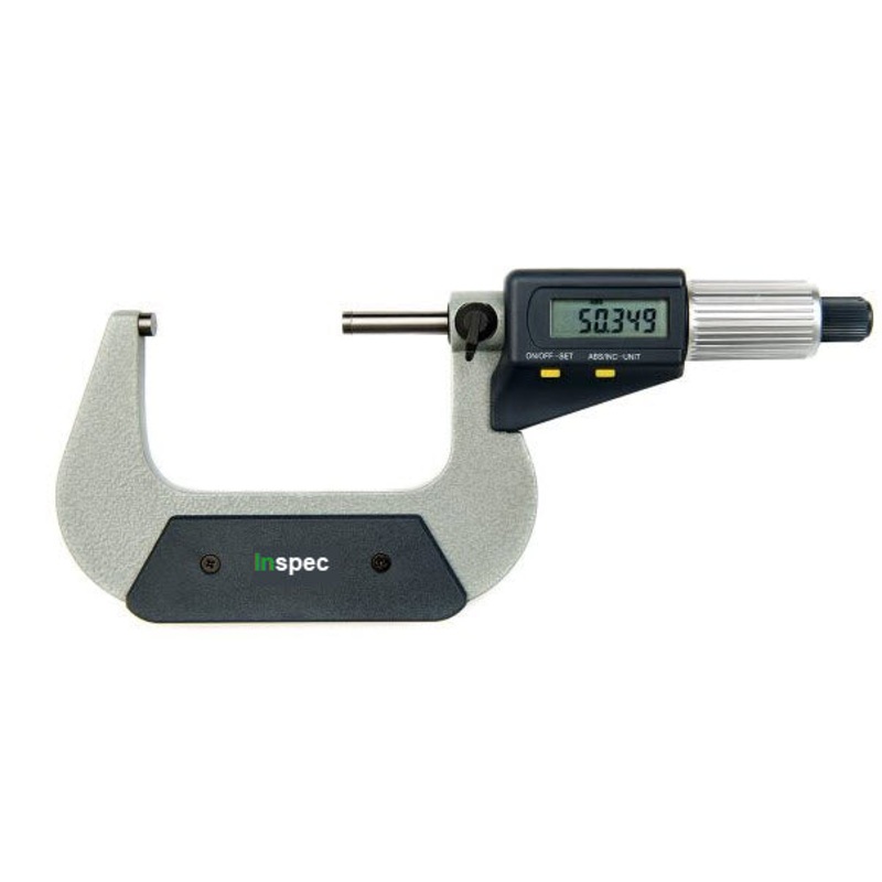 Inspec Digital Micrometer 132-03-830 Range 50-75mm/2-3 Resolution .00005/.001mm