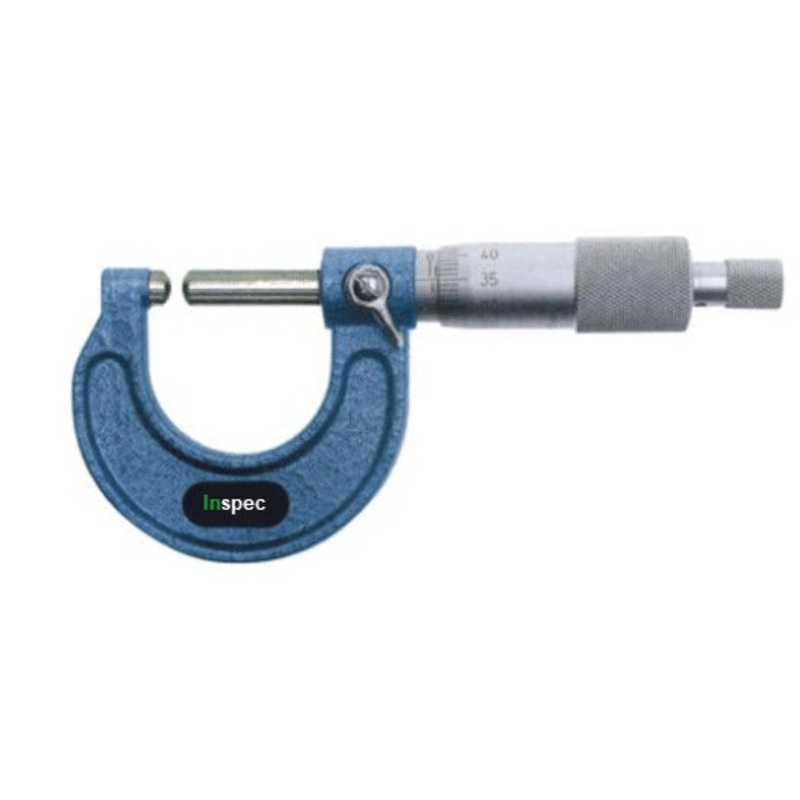 Inspec Tube Micrometer 0-25mm x .01mm Code 200-61-200 Spherical Anvil & Spherical Spindle