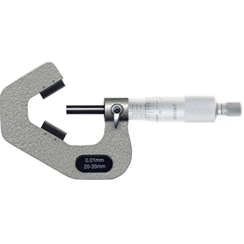 Inspec Vee Anvil micrometers 35-50mm x .01mm 3 flute 201-44-000