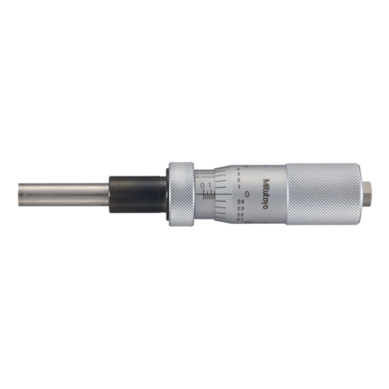 Micrometer Head, Medium-sized Type with D=8mm Spindle, 0-1, 0,0001, Flat, with Spindle Lock, w/o Ratched 151-243-10