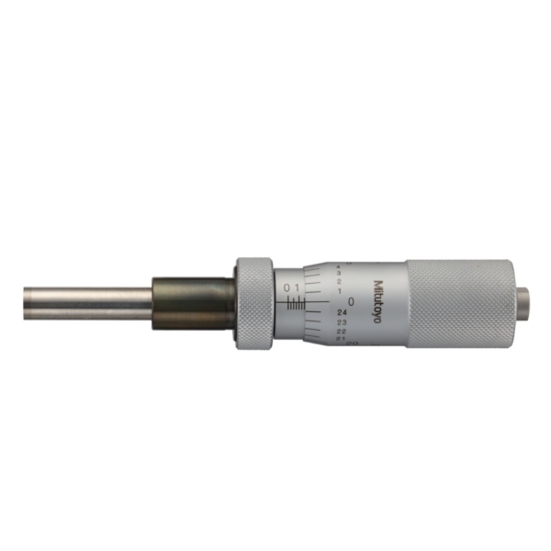 Micrometer Head, Medium-sized Type with D=8mm Spindle, 0-1, 0,001, Flat, with Spindle Lock, w/o Ratched 151-241-10