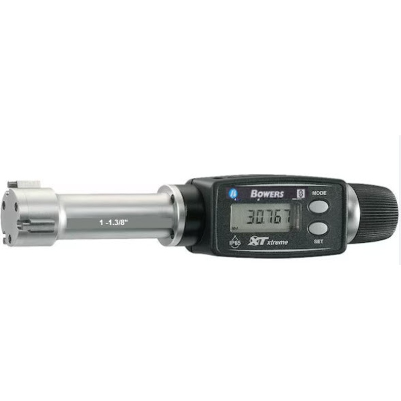 Bowers Digital Electronic Holemike Internal Micrometer, 1-1-3/8 Measuring Range XTD25i-BT