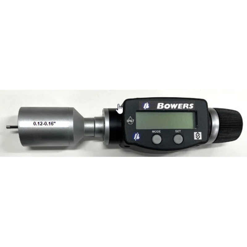 Bowers XT3 Digital Micrometer With Bluetooth .12-.16/3-4mm XTD3i-BT