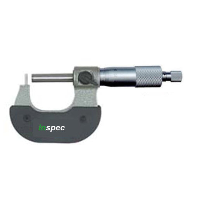 Inspec Tube Micrometer 0-25mm x.01mm Code 200-71-100 Pin 1.8mm Anvil, Flat Spindle (Copy)
