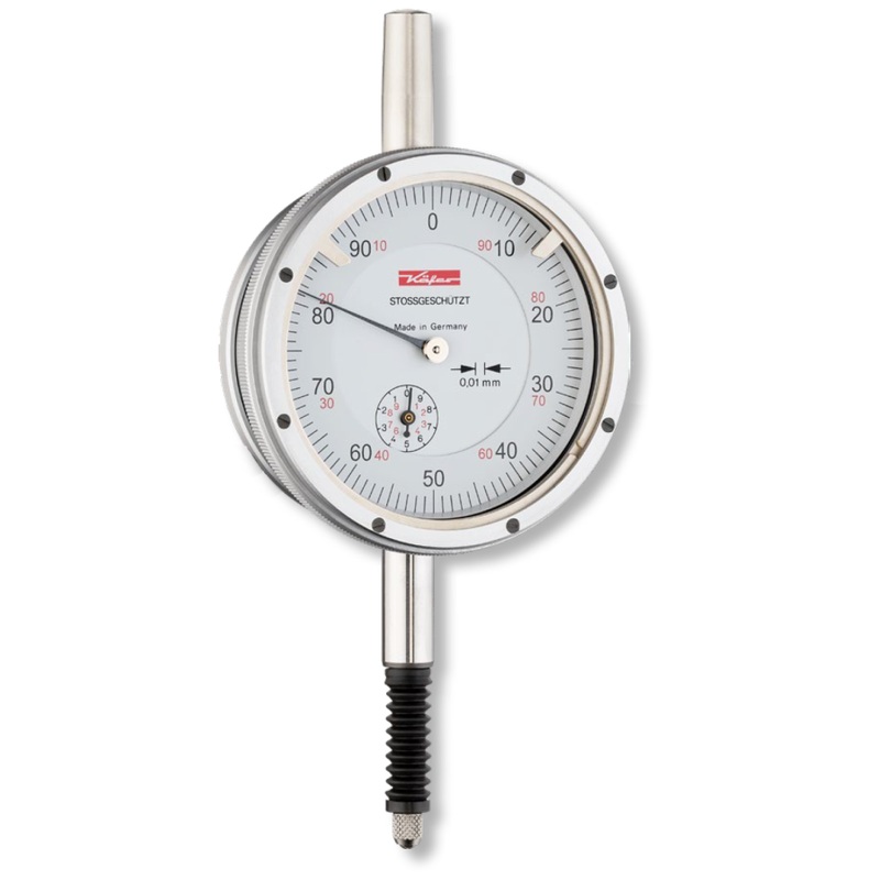 Verdict 23/4004 Kaefer Dial gauges KM 500 SW shockproof, water- and oilproof 1mm range 0,002mm 44mm