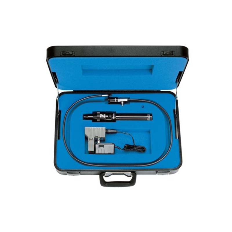 Gradient Lens PFB1-NVK Hawkeye Pro Flexible Description : Hawkeye Pro Flexible Borescope Kit Outside diameter : 0.200/5mm Length : 31.5/0.8mm Articulation : 2 way DOV : 0 degrees FOV : 45 degrees Fibres : 18 000 Sheath : Stainless Steel