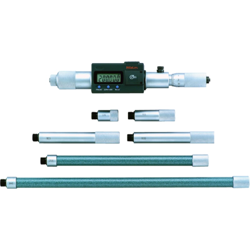 Mitutoyo Digital Tubular Inside Micrometer (Rod) 200-1000mm, IP65, incl. 6 Rods 337-301