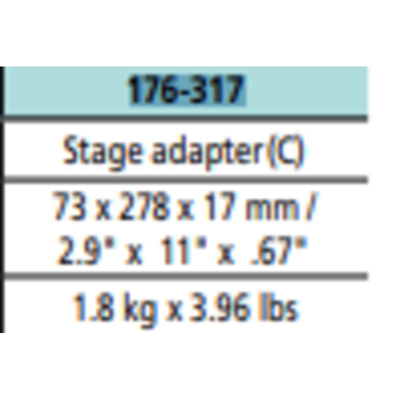 Projector Stage Adaptor C for 1010, 2010 Sizes 176-317