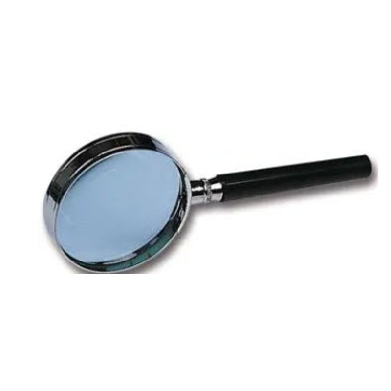 59-620-001 HAND HELD MAGNIFIER 100X50 X 3 MAG. Magnification: 3x Colour: Black Lens Length: 100mm Lens Width: 50m Magnification Factor: 3 RoHS Compliant: NA