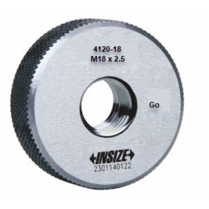 Insize 4120-30N THREAD RING GAUGE, 6g, No Go, ISO 1502, M30 x 3.5 INSIZE EAN: 6928640341762 Brand Insize