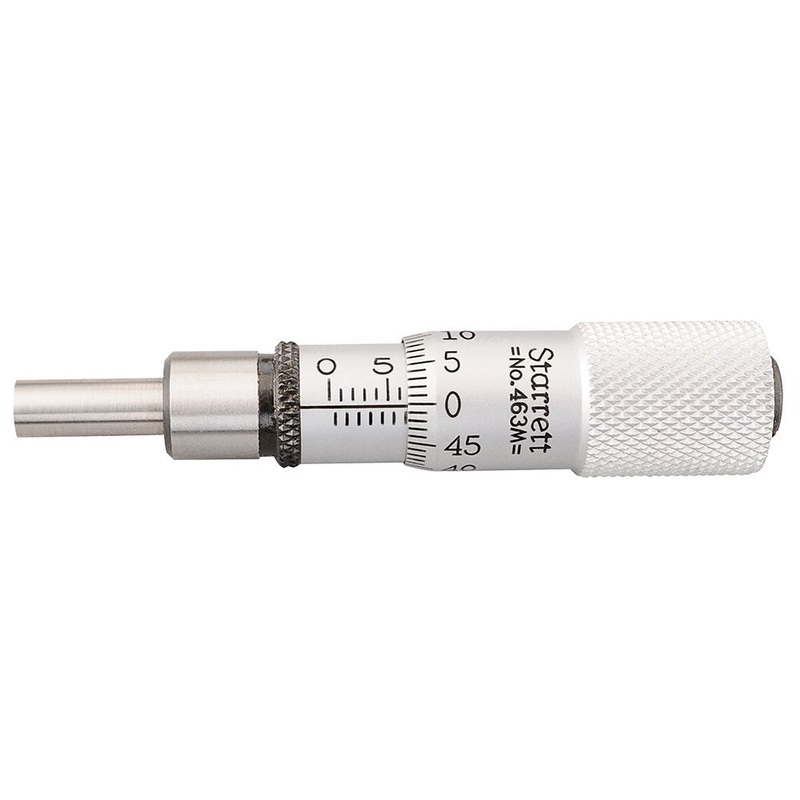 Starrett 463MP 0 – 13 mm Plain Micrometer head ( 0.375 dia. )