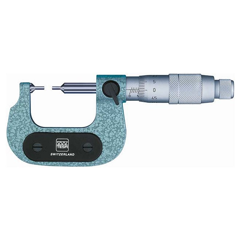 Tesa 00220101 range 0-1” micrometer graduation .0001” Reduced Anvils