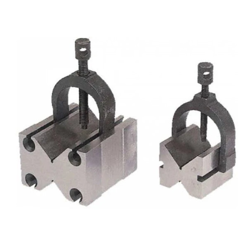 MHC 420-3027 Cast Iron V Block Pair H=1-5/8 W=1-3/4, L=2-3/4, Cap 1-1/2