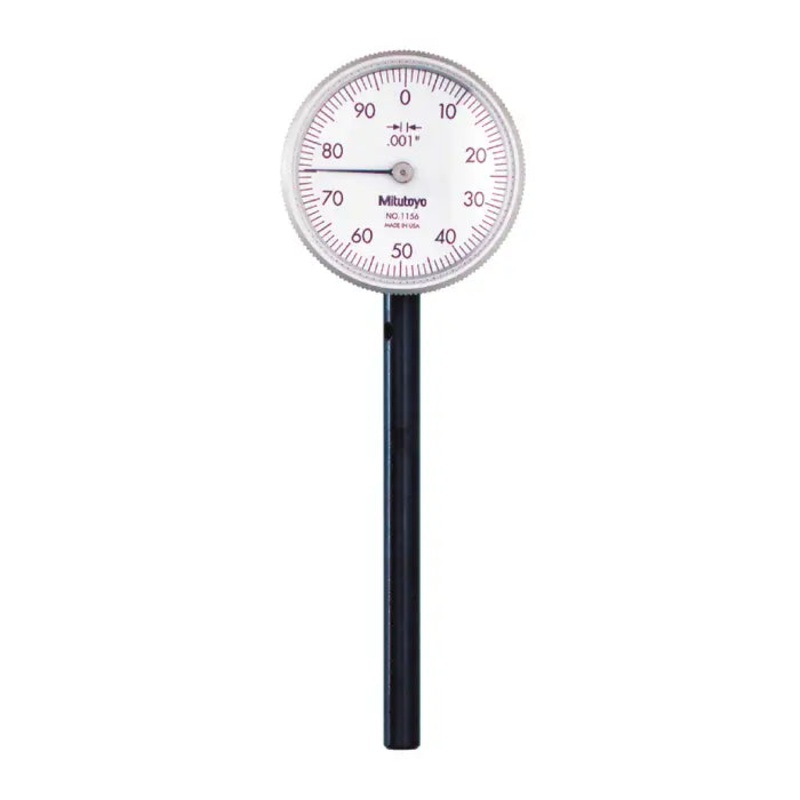 MITUTOYO 1156 .100 Range, 0-100 Reading Dial Test Indicator Back plunger