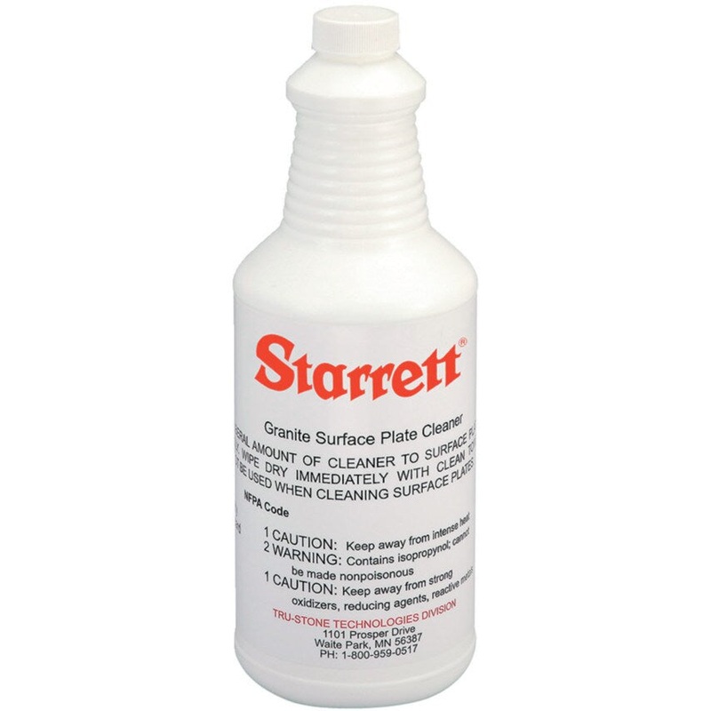 Surface Plate Cleaner in Plastic Bottle 2 Pint Starrett DU923