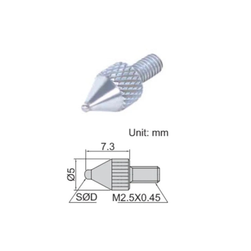 Ball Point INSIZE 4mm, Size 4 x 48UNF, Material Carbide (6282-0306)