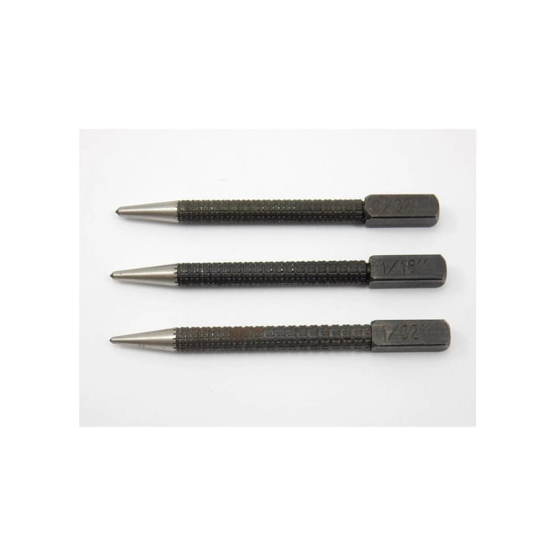 Center Punch Set 1/32 Inch 1/16 Inch 3/32 Inch. 830-0210