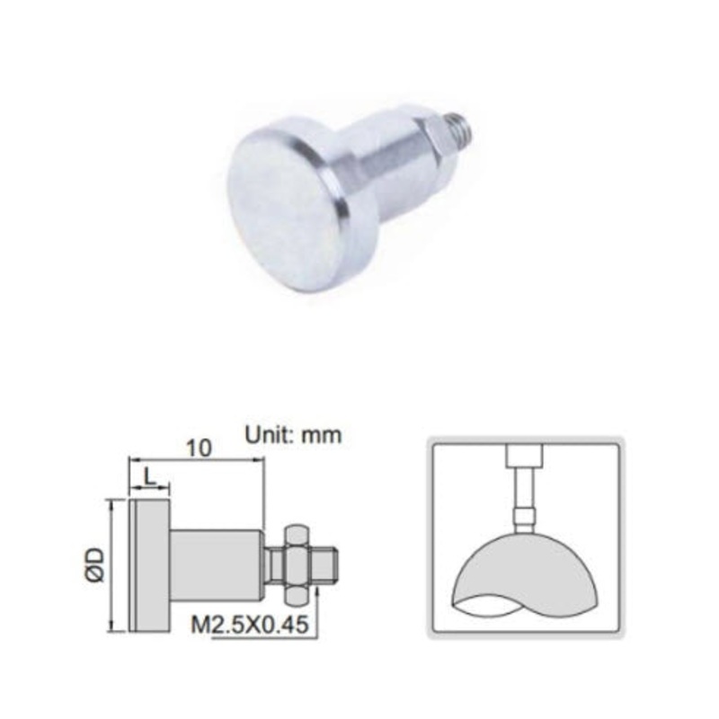 Flat Contact Point, Length INSIZE 2mm x L 8mm (6282-1301) m2.5 x .45mm