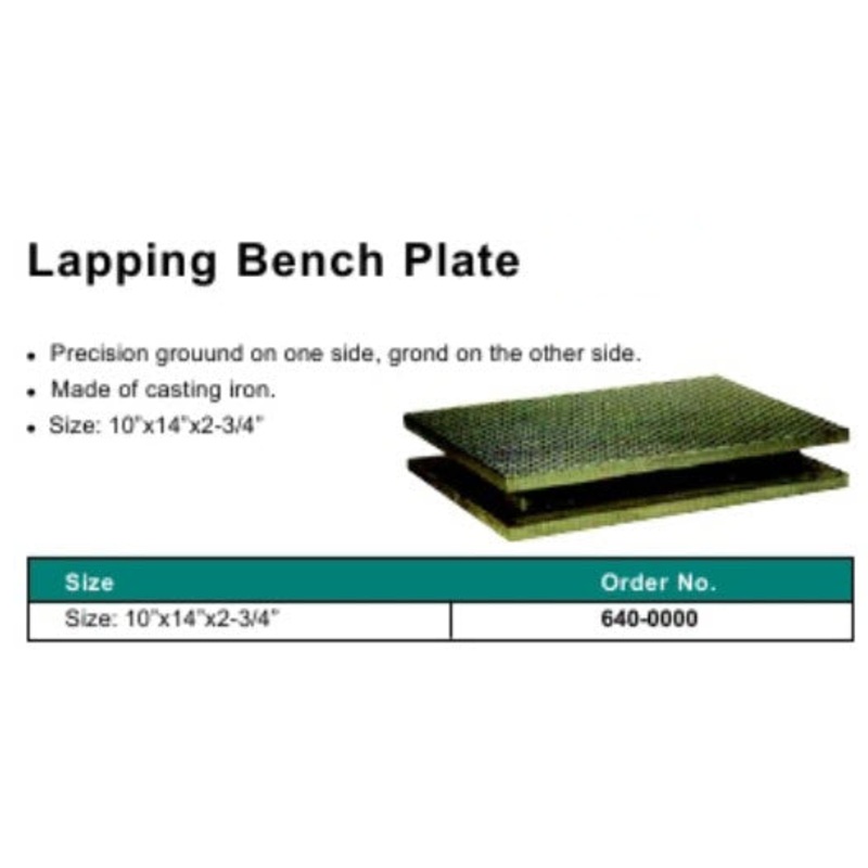 MHC 6400-0000 Lapping Plate 10x14x2-3/4height