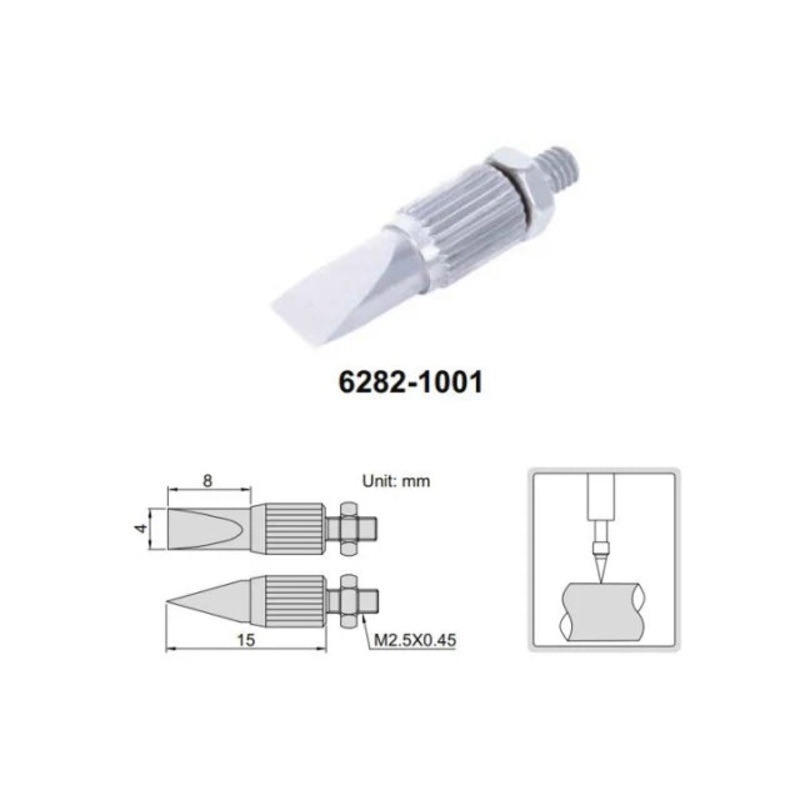 Steel Knife Edge Point INSIZE 8mm/15mm (6282-1001) m2.5 x .45mm