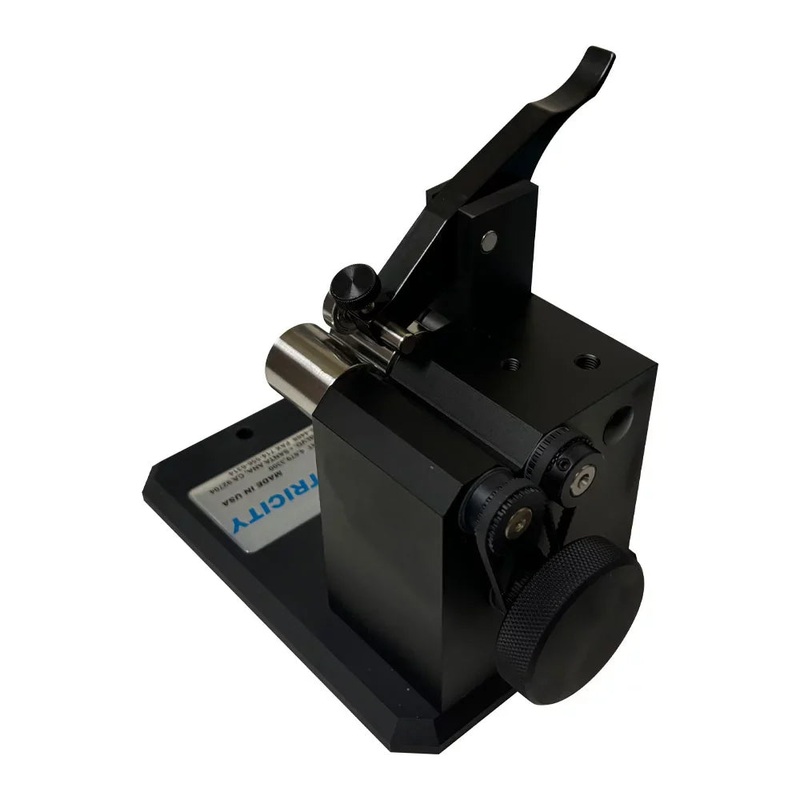 Universal Punch Concentricity Gauge – J-10P Series – Surface Plate or Comparator Concentricity Gauge, Part Diameters: 1/8 – 1 (3mm to 25mm) Part Lengths: up to 4 (102mm) 3/32 (1mm) Capacity with Zero Style Rollers, Accuracy .002mm/.00008