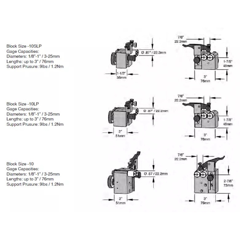 Universal Punch G1-40 G1-40 Model Part Diameters: 3/4 – 4 (20mm to 102mm) Part Lengths: up to 8 (203mm) Accuracy .004mm/.00016
