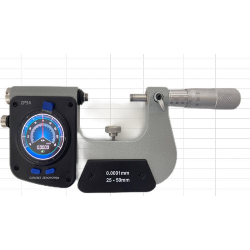 Inspec 270-82 Digital Dial Snap Micrometer 25-50mm  Resolution .0002mm with Output