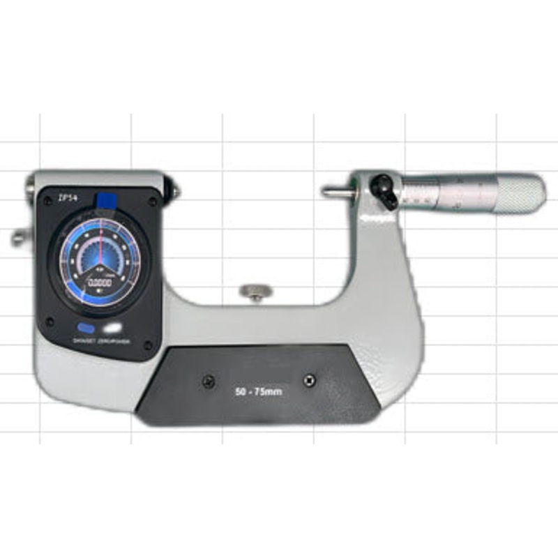 Inspec 270-83 Digital Dial Snap Micrometer 50-75mm  Resolution .0002mm with Output