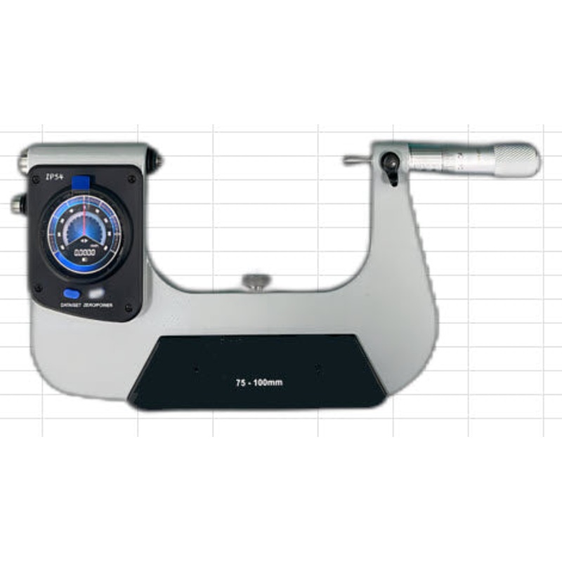 Inspec 270-84 Digital Dial Snap Micrometer 75-100mm  Resolution .0002mm with Output