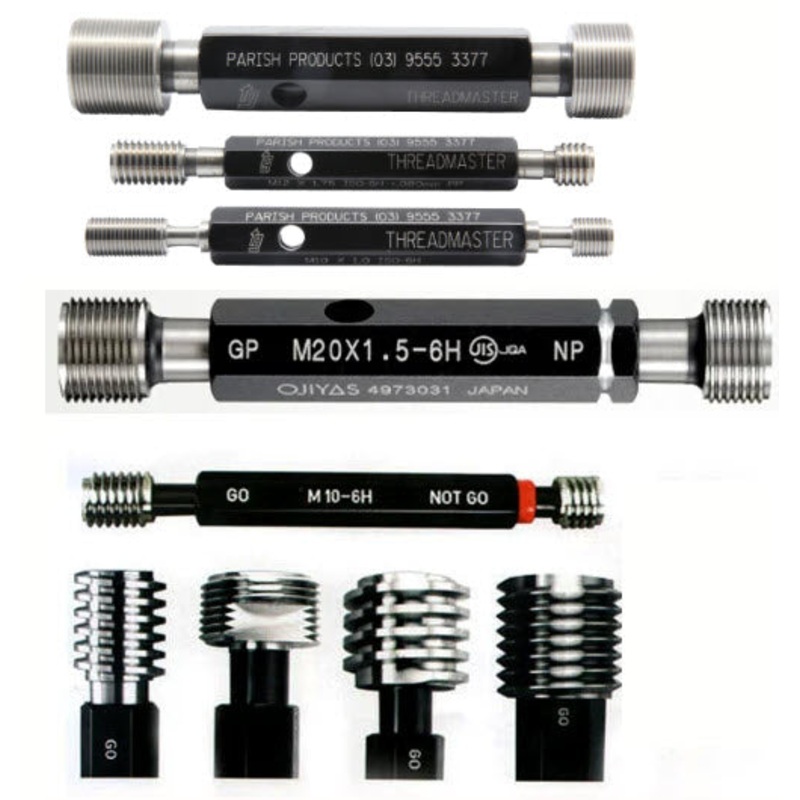 M55P Go/No-Go Screw Plug Gauges Metric Description : Double Ended Thread Plug Gauge Go/No-Go Style E Size : M5 x 0.50 Class : 6H