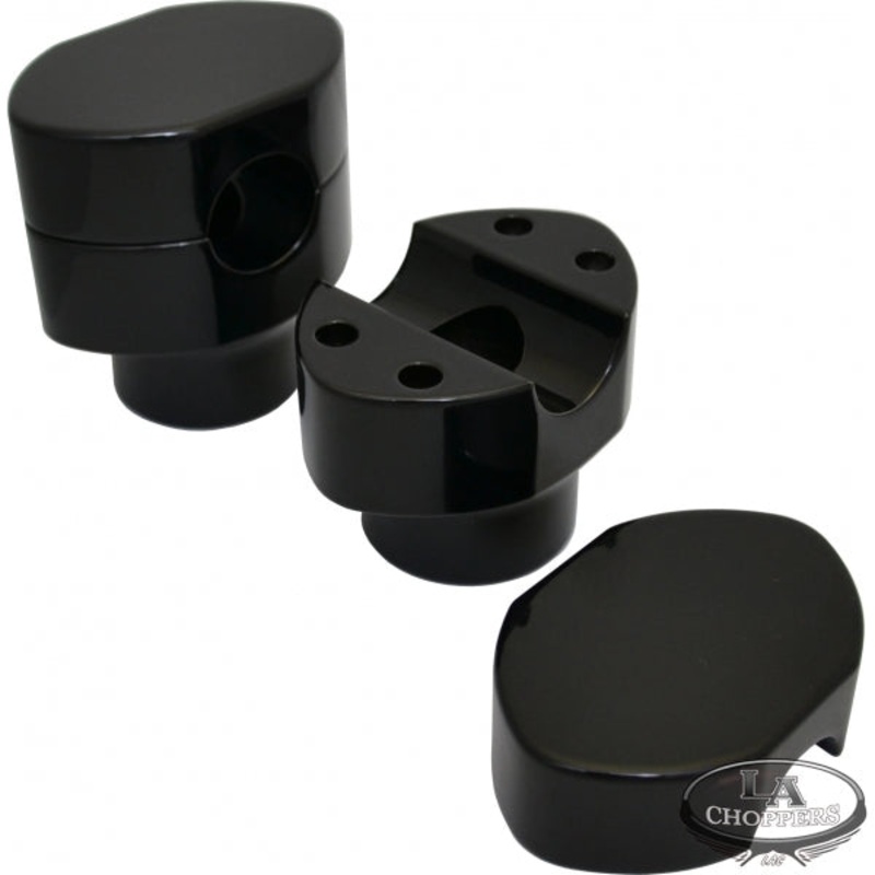 1 HARLEY SPRINGER RISERS GLOSS BLACK HD