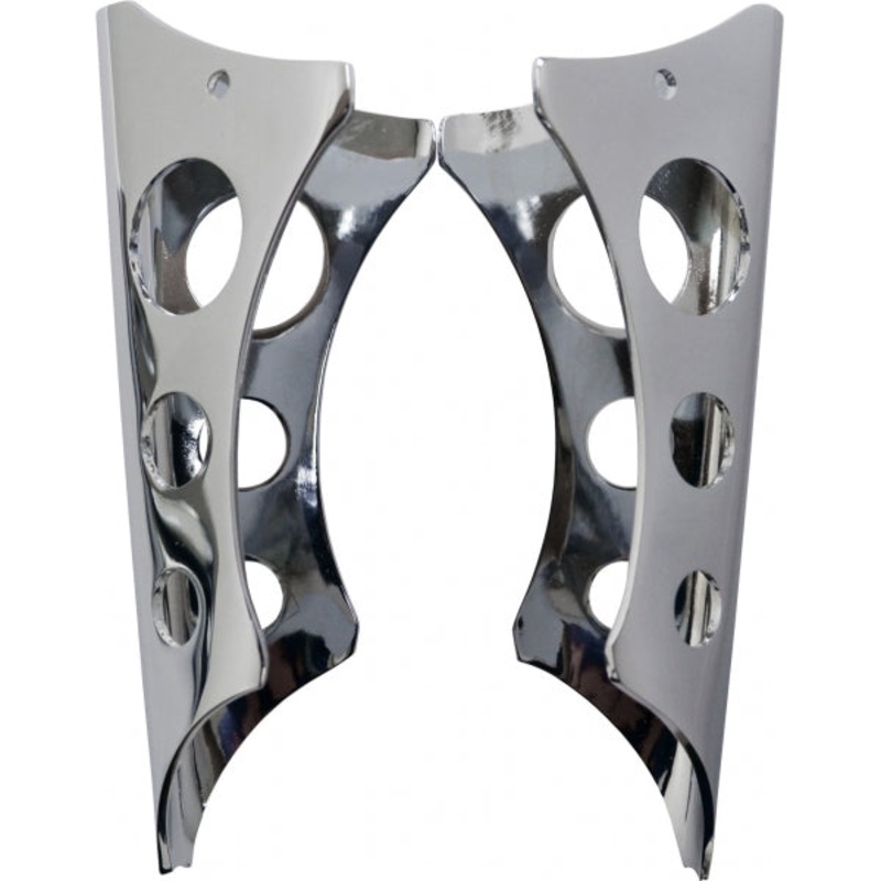 LARGE CLAMP ON GUSSET WITH HOLES FOR 1.25 BARS – CHROME