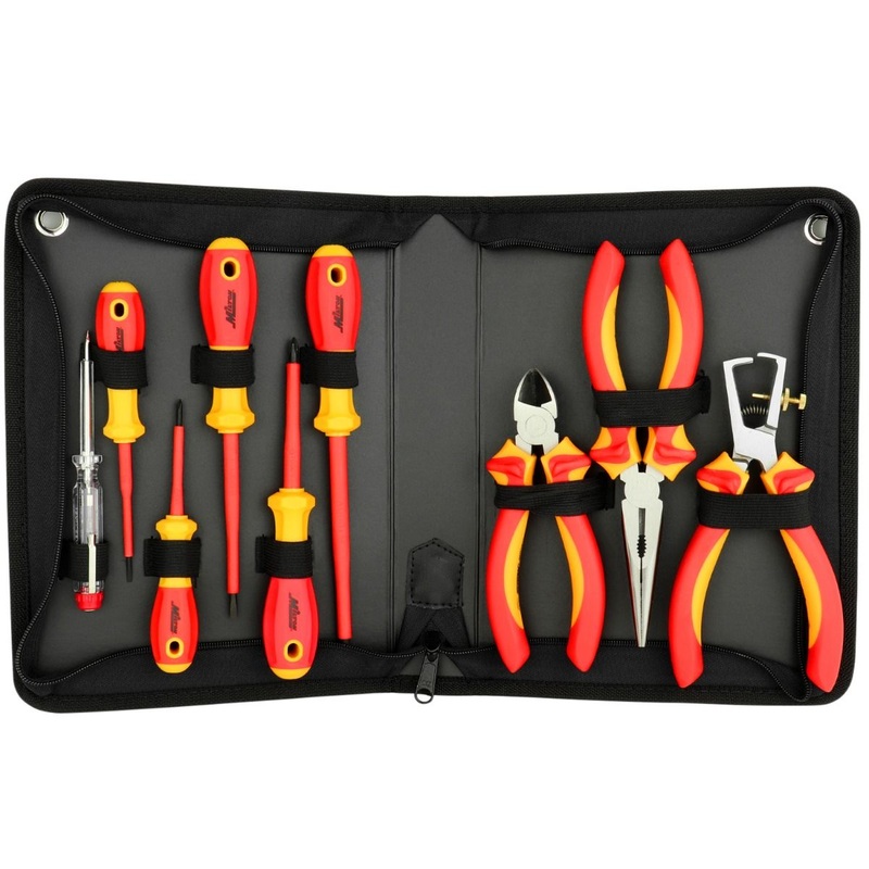 Milton 9-Piece Insulated Pliers and Screwdrivers Tool Set, Rated 1000V (EV02)