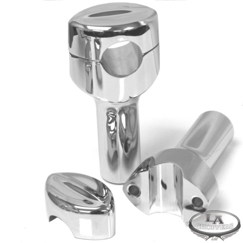 MOHAWK HEFTY RISERS FOR 1 1/4 HANDLEBARS 4 RISE CHROME UNIVERSAL