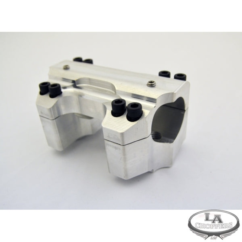 RISER CLAMP SET FOR 1.5 HANDLEBARS RAW FINISH HD