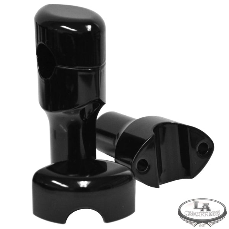 RISERS SMOOTHR FOR 1 HANDLEBARS 3 RISE BLACK UNIVERSAL