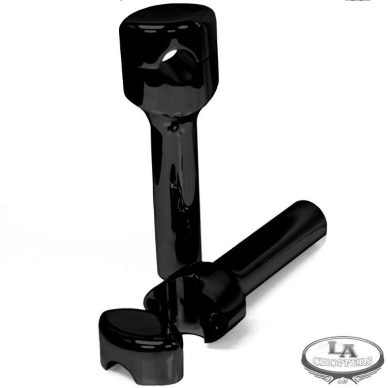 RISERS SMOOTHR FOR 1 HANDLEBARS 6 RISE BLACK UNIVERSAL