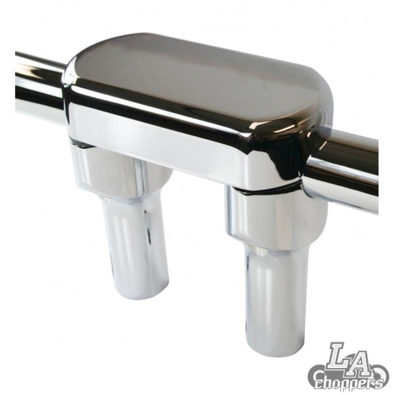 THREE PIECE RISER KIT 1.25 MOUNT 4 RISE CHROME HD