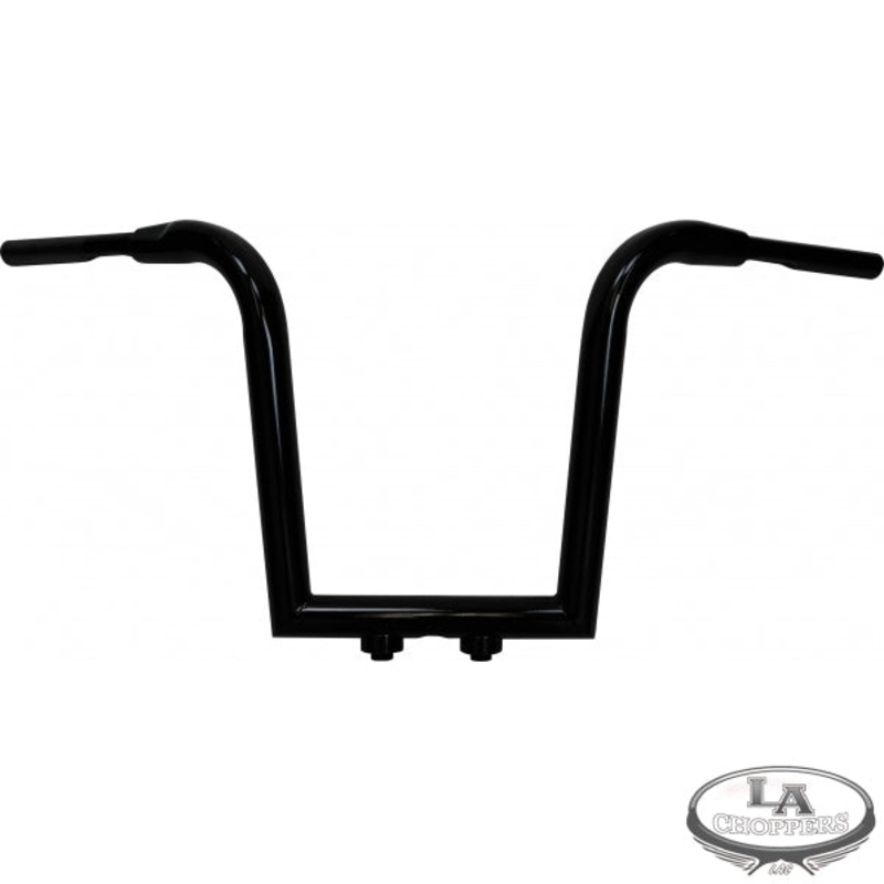 1 1/2 TREE HUGGER MITER CUT APE HANGER BARS 13 BLACK HD