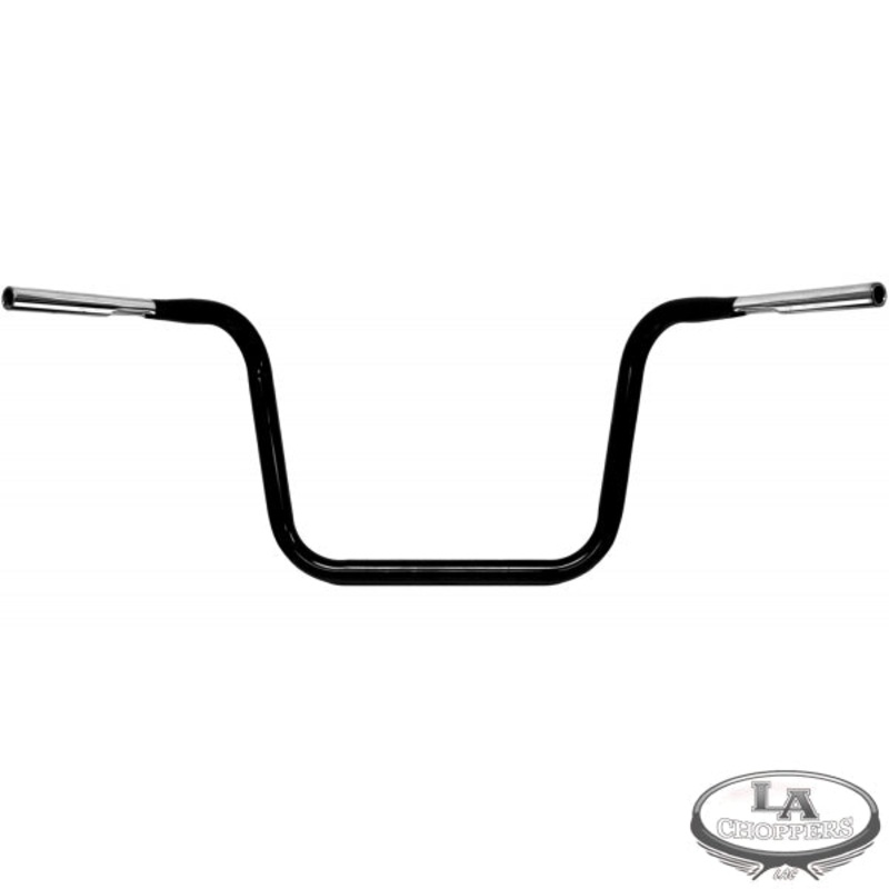 1 1/4 DIAMETER HEFTY APE HANGER BAR 12 BLACK FOR HD