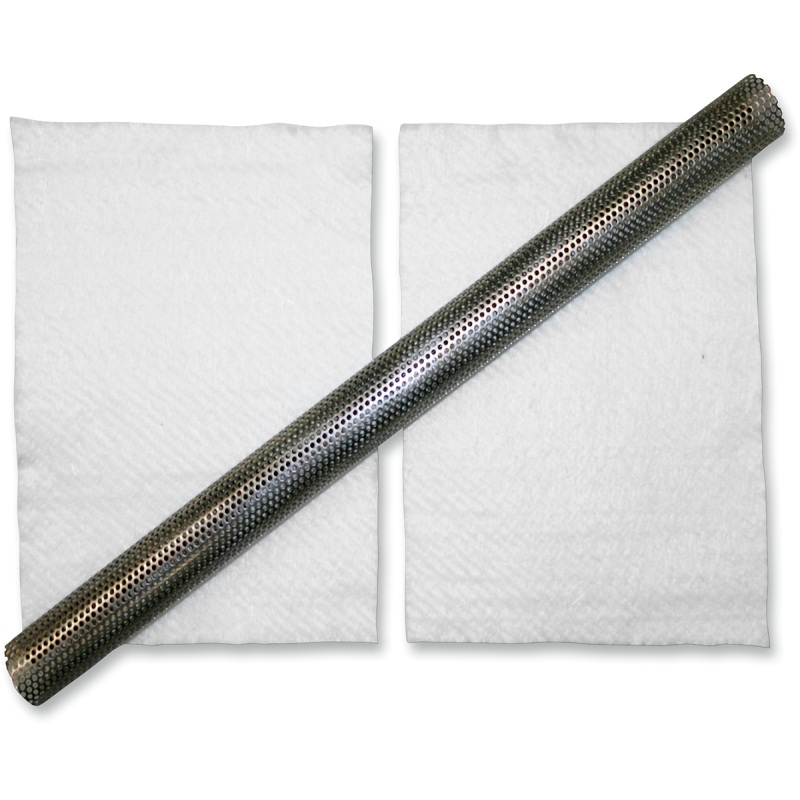 1 OUTER DIAMETER BY 24 LONG STAINLESS STEEL BAFFLE WITH PACKING UNIVERSAL