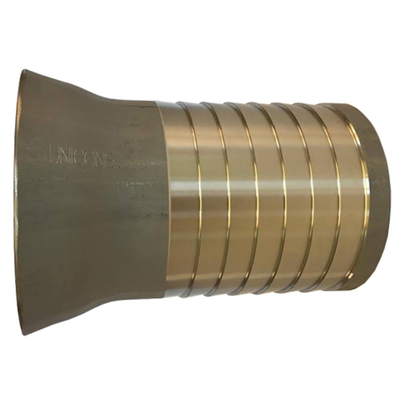 4.00 SERRATED UNICONE HOSE TAIL STAINLESS STEEL