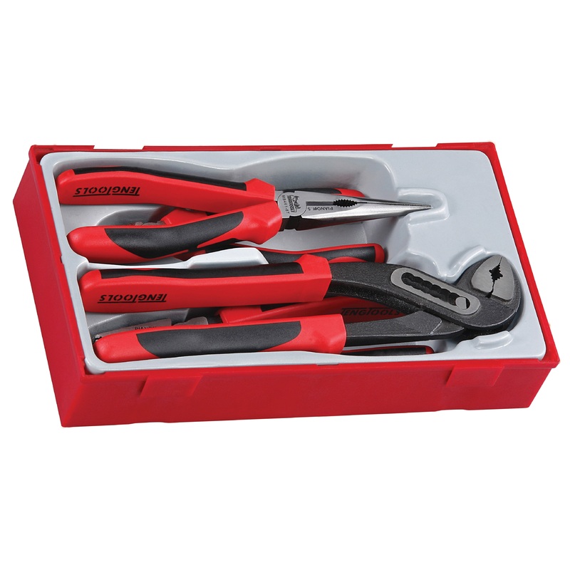 4 PIECE TPR GRIP MEGA BITE PLIER SET