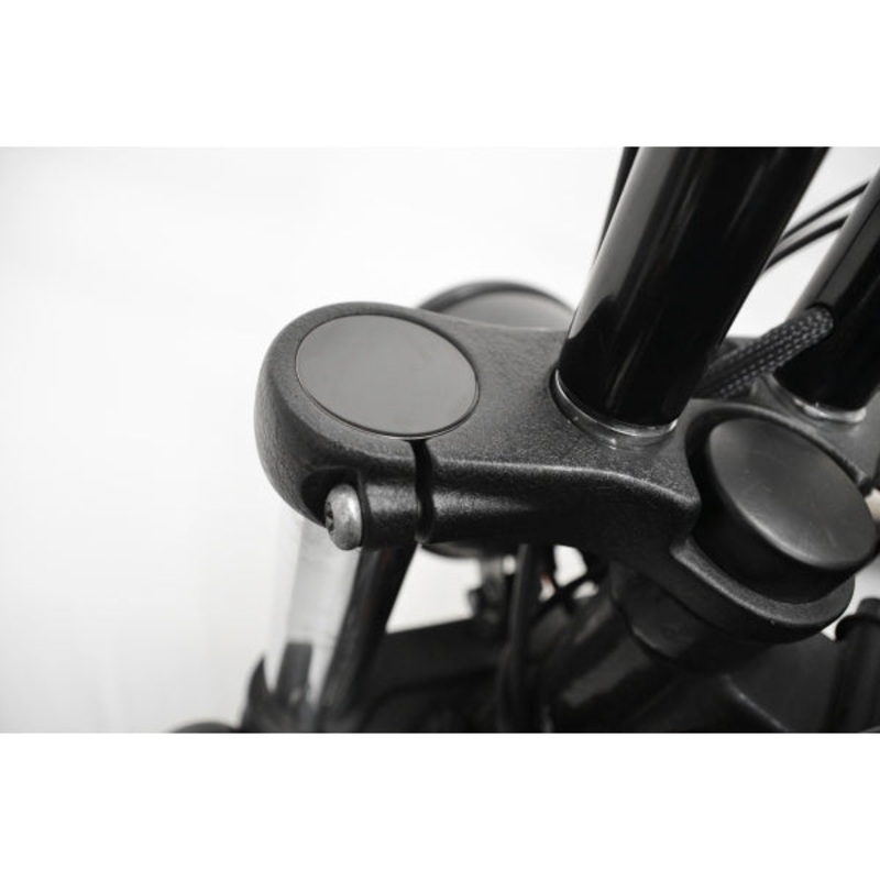 49MM FLUSH MOUNT FORK CAPS – BLACK