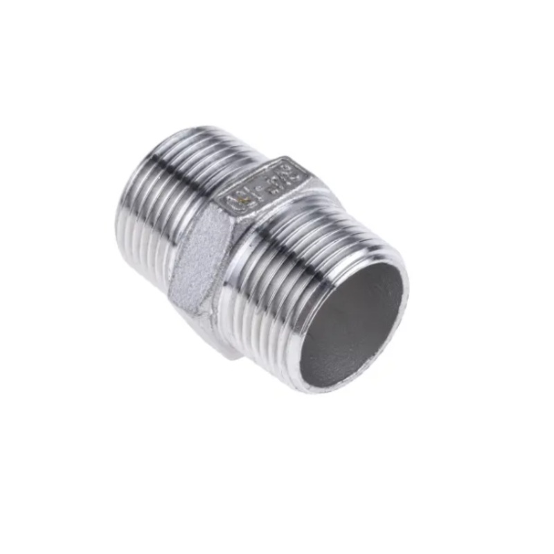 BSP 150 LB HEX NIPPLE STAINLESS STEEL 316