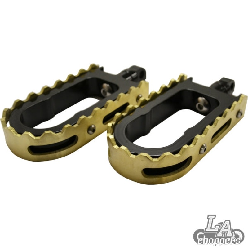 FOOTPEGS BMX STYLE BLACK/ BRASS
