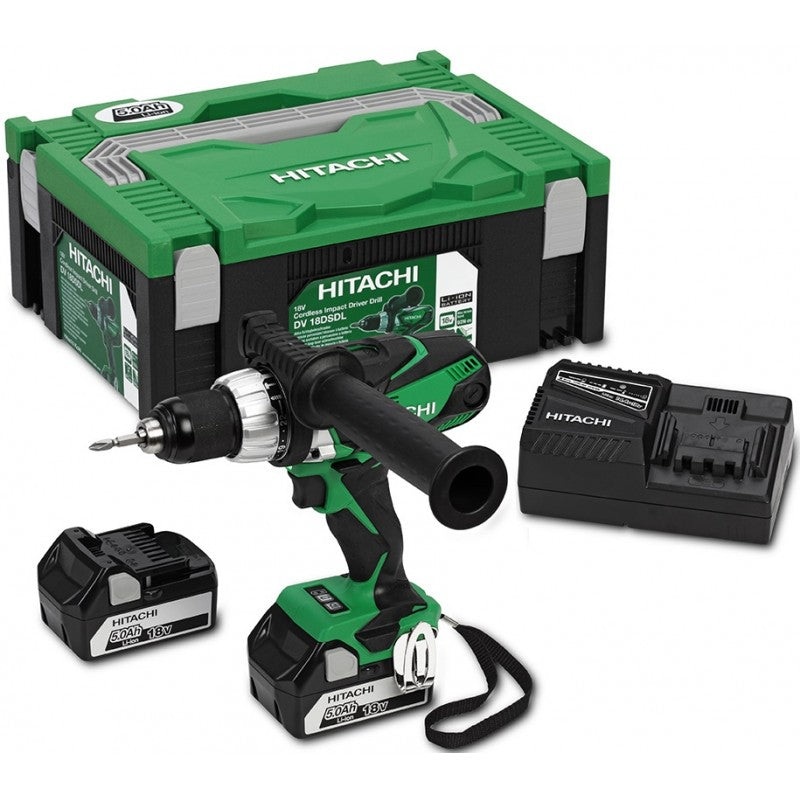 Hikoki DV18DSDL 18V Combi Drill 2x 5Ah Li-Ion Batteries