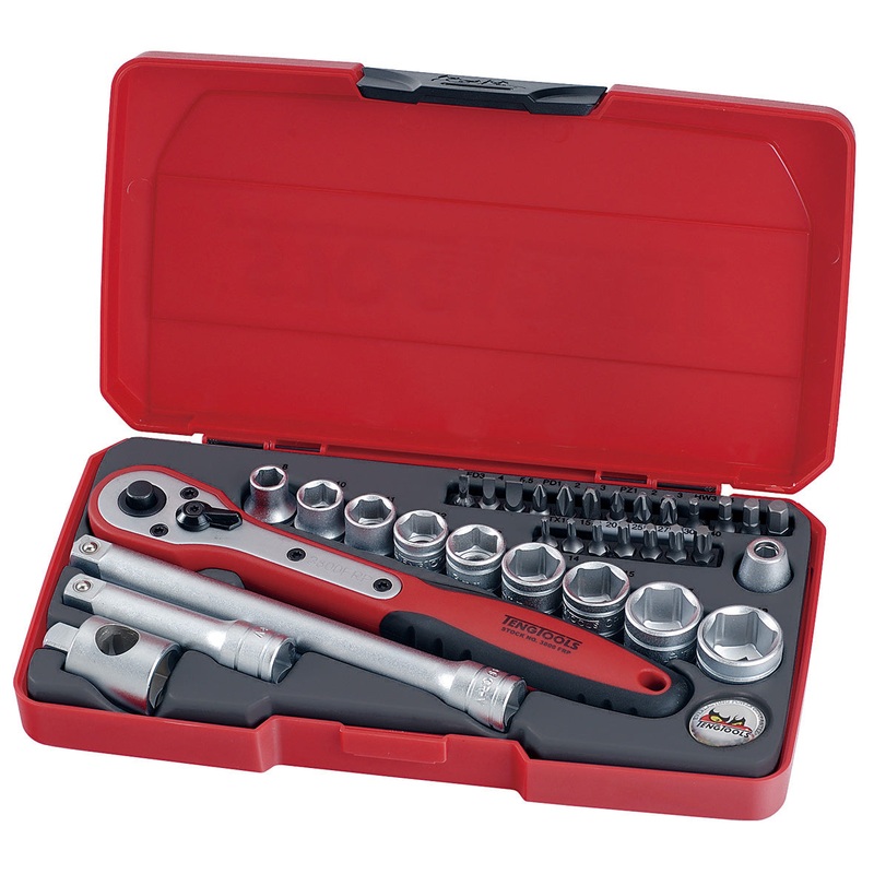 3/8 DRIVE SOCKET SET 34 PIECE