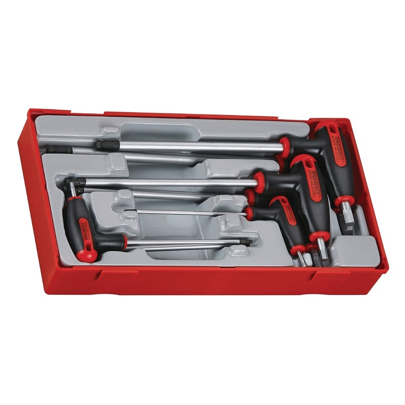 7 PIECE T HANDLE HEX KEY SET